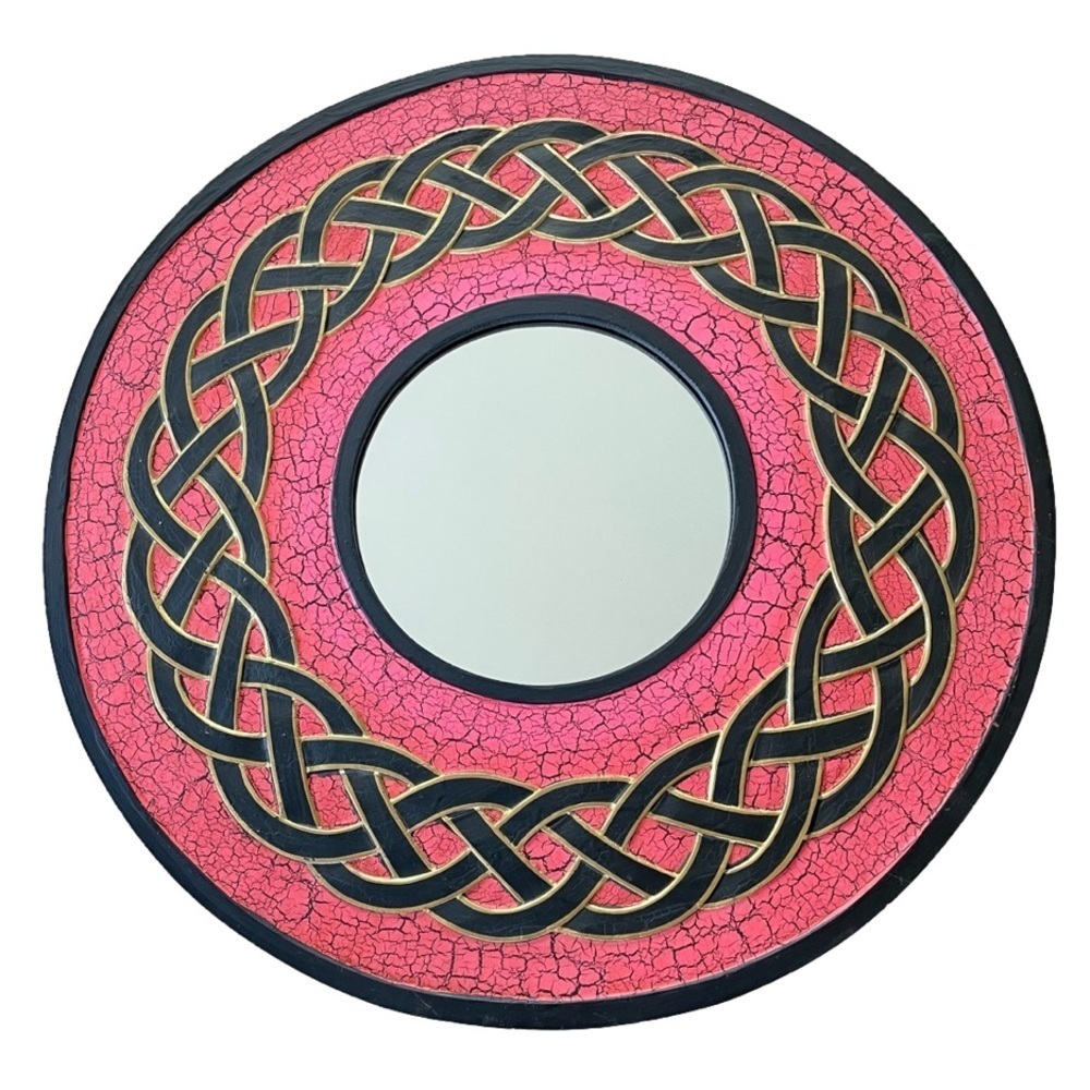 Celtic Mandala Knot-work Mirror 16” - Picture 2 of 6